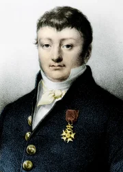 フランスの航海士・私掠船員であるロベール・シュルクーフ（1736-1826）の肖像。ロベール・シュルクーフ（1736-1827）の肖像