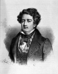 フランスのテノール歌手Adolphe Nourrit (1802 - 1839)の肖像。