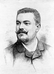 フランスのテノール歌手Jean Alexandre Talazac（1853 - 1892）の肖像。