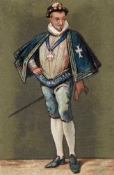 フランス王アンリ3世（1551～1589）の肖像。