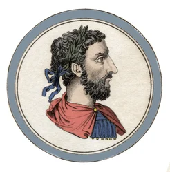 ローマ皇帝マルクス・アウレリウス（カエサル・マルクス・アウレリウス・アントニヌス・アウグストゥス）の肖像（121-180年