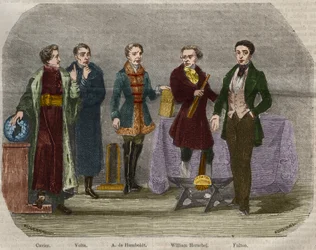 科学者の肖像 ジョルジュ・キュヴィエ（1764-1832）、アレッサンドロ（アレクサンドル）・ヴォルタ（1745-1827）、アレクサンダー・フォン・フンボルト（アレクサンドル・ド・フンボルト