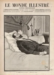 共和国大統領サディ・カルノー（1837-1894）が死の床にあるとき、労働組合やアナキストの扇動の中で、6月24日にリヨンの展示会でサンテ・カセリオ（1873-1894）に暗殺され、その後も暗殺された。Le monde illustrious」のエングレーヴィング f