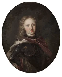 クリストフ・デ・バデ・ドゥルラッハ王子-バーデン・ドゥルラッハ侯爵クリストフ（1684-1723）、匿名 .油彩・キャンバス