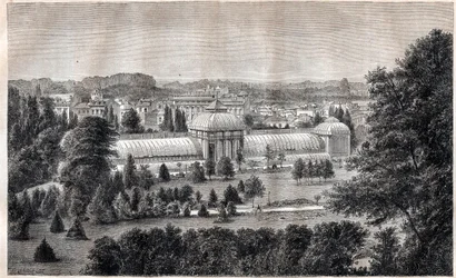 ボルドーの公共庭園-Jardin public - Bordeaux - 1867年頃の刻印