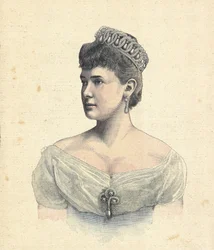 ロシア。 ロシアのマリア・パブロフナ大公妃（1892年）。 彫刻