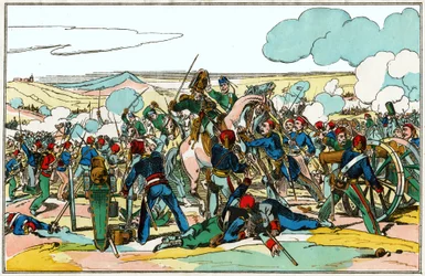 ロシア・トルコ戦争。(イラスト、1880年頃)