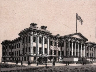 アメリカ・サンフランシスコ：アメリカ合衆国造幣局の風景（「世界図説168景」より） 未発表（19世紀後半