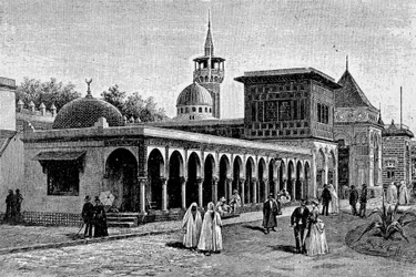1889年の万国博覧会開催中、アンヴァリッド広場に建つアルジェリア宮殿。