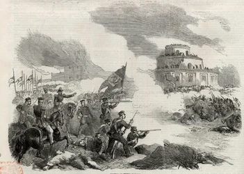 1852年4月のモンテ・カセロスの戦い-フスト・ホセ・デ・ウルキーザ（1801-70）の反乱；アルゼンチンの独裁者フアン・マヌエル・デ・ロサス（1793-1877）に対するもの-2月3日のカセロスの戦い、またはモンテ・カセロスの戦い