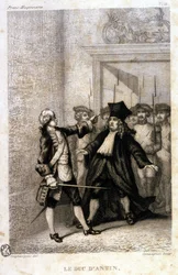 アンタン公爵（Louis Antoine de Pardaillan de Gondrin, Marquis, then Duke of Antin）（1665年～1736年）の地方マソニック・グランドロッジでの様子。