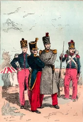 1830年から1848年までのルイ・フィリップ治世下のフランス軍 - ライン - 「Histoire de dix ans: 1830-1840」に掲載された1882年のエングレーヴィング ルイ＝ブラン（1811-1882)