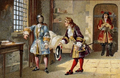 鉄仮面の男」は、1679年から1703年まで、サント・マルグリット島（Sainte-Marguerite）の砦で内国人として捕らえられていた。