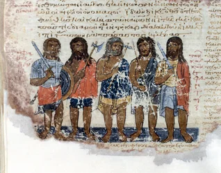 ダビデ王の軍隊に敗れたゲアンツ（レファイムまたはネフィリム）の軍隊 "Codex de l