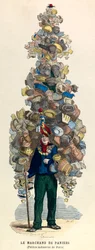 19世紀のパリのバスケット商人 - 個人蔵