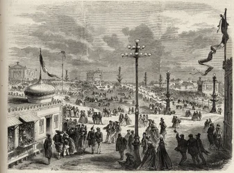1867年8月15日、パリのトロカデロでの祝宴 - 1867年の輝かしい世界