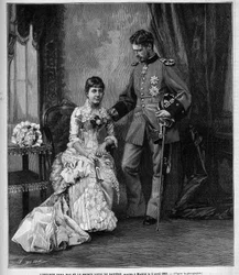 スペインのドナ・マリア・デ・ラ・パス（1862-1946）とバビエール公ルイ2世（Ludwig Otto Frederik Wilhelm von Wittelsbach