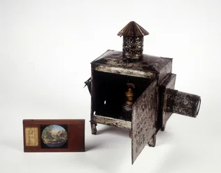 魔法のランタン（フランス、1860年頃）。