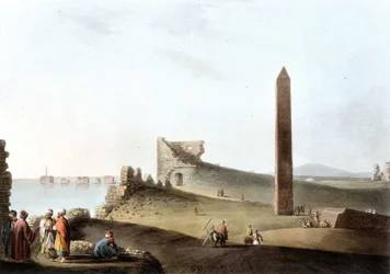 クレオパトラの針と呼ばれるアレキサンドリアのオベリスク - "Views in Egypt "より
