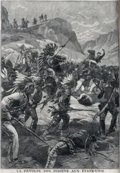 1898年にアメリカのミネソタ州北部で起きた赤肌のインディアンの反乱。