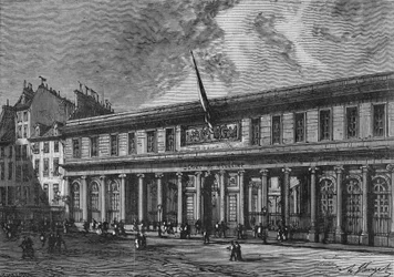 1768年に建築家グアンによって作られたパリの医学校。科学のアルバム」（ジュベ社）にて
