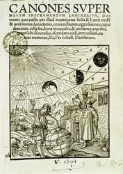 天文学者が観測した太陽と月の動き - 書籍 "Super Canones "の扉絵