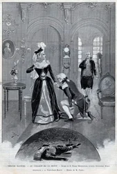 Theatre illustrious - "Le collier de la Reine" (Affair) drama by Pierre Decourcelle by Alexandre Dumas pere - "Le collier de la Reine" play in 5 acts and 13 paintings, Paris, 31 January 1895, Theatre de la Porte-Saint-Martin