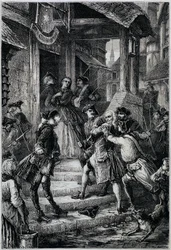 ヴォルテール（1694-1778）1753年にフランクフルトでフリードリヒ2世の命令により逮捕された - M.ギゾーによる最も古い時代から1789年までの『フランス史』の中で