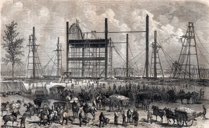 1866年4月末のパリの火星畑の作業風景 - 1867年の刻印