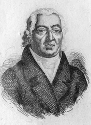 フランスの外科医、Baron Pierre-François Percy（1754-1825）の肖像画。