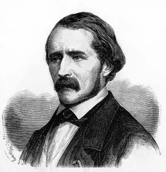 Emile Saisset（フランスの哲学者）の肖像。1814-1863.