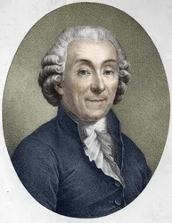 ガブリエル・ボノン・ド・マーブルの肖像。フランスの道徳家、歴史家、経済学者（1709年～1785年）。