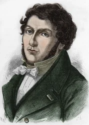 フランスの若きエジプト学者シャンポリオン（1790年～1832年）と呼ばれるJean François (Jean-Francois) Champollionの肖像画。