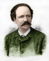 フランスの作曲家、ジュール・マスネ（1842-1912）の肖像。