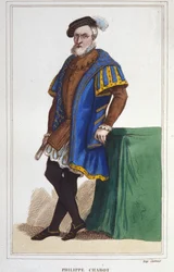 フランスの提督（1480年から1543年）であるブリオン伯爵フィリップ・ドゥ・シャボの肖像。