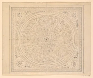 素描、天井のデザイン、1815-22年