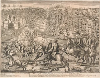 ？スコットランドのカロデンの戦いの眺め？、1746