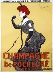 シャンパーニュ・ド・ロシュグレの広告ポスター - Leonetto Cappiello（1875-1942）作 19世紀後半