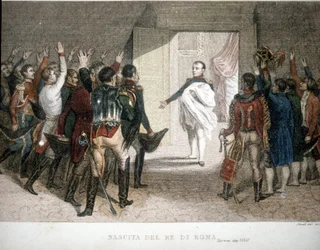 ローマの王の誕生皇帝ナポレオン1世（1769-1821）の息子、ナポレオン2世（フランシス・シャルル・ジョゼフ・ナポレオン・ボナパルト）が誕生。1811-1832.