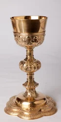 聖杯。起源 モン・サン＝トーベール。金細工。フランス、リールのアトリエ1636