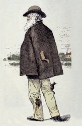 チャールズ・ダーウィン（1809～1882）（イギリスの博物学者）とリス。