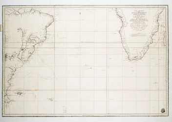 赤道以南の大西洋の海図