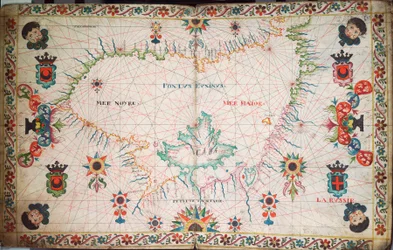 黒海の海図、1600年頃（写本）