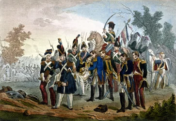 1809年5月28日エスリングでのランヌ元帥の死 エングレーヴィング 19世紀