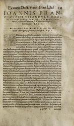 Examination vanitatis doctrinae gentium et veritatis christianae disciplinae by Pico della Mirandola (印刷物)