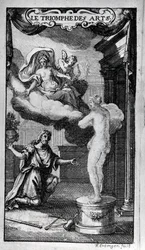 Le Triomphe des Arts "の正面図 リヴレット：Antoine Houdar (or Houdart) de La Motte (1672 -1731) 音楽：Michel de la Barre.