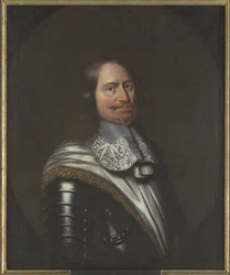 Jacob Kettler, duc de Courlande et Semigalie - Courland and Semigalliaの公爵Jacob Kettler (1610-1682)の肖像、匿名 。キャンバスに油彩。サイズ : 90x74 cm。ストックホルム国立博物館
