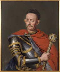 Jan Kazimierz Sapieha, grand hetman de Lituanie - Jan Kazimierz Sapieha the Younger (1637-1720), Grand Hetman of Lithuania, Anonymous .油彩・キャンバス寸法：88x73,5cmストックホルム国立博物館