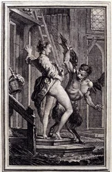 Le Diable de Papefiguier- ジャン・ラ・フォンテーヌの「詩による物語と短篇集」の中の作品。1762.