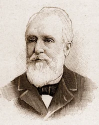 1895年のアカデミー・フランセーズのメンバー：政治家、外交官、フランス哲学史家のポール・アルマン・シャルメル・ラクール（Paul-Armand Challemel-Lacour）（1827-1896）の肖像。